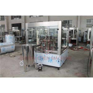 Juice Hot PET Bottle Filling Capping Labeling Machine / Plastic Bottling