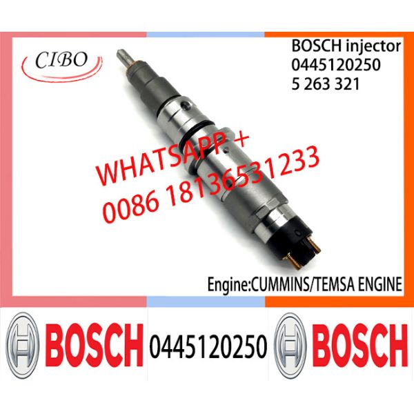 BOSCH 0445120250 5263321 Neutral Fuel Injector Assembly 0445120250 5263321 For CUMMINS/TEMSA