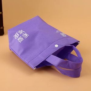 Handled Promotional Cotton Bags / Fashionable Logo Printed Gift Bags