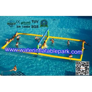 Funny Inflatable Water Games , Inflatable Aqua Park Water Volleyball Field