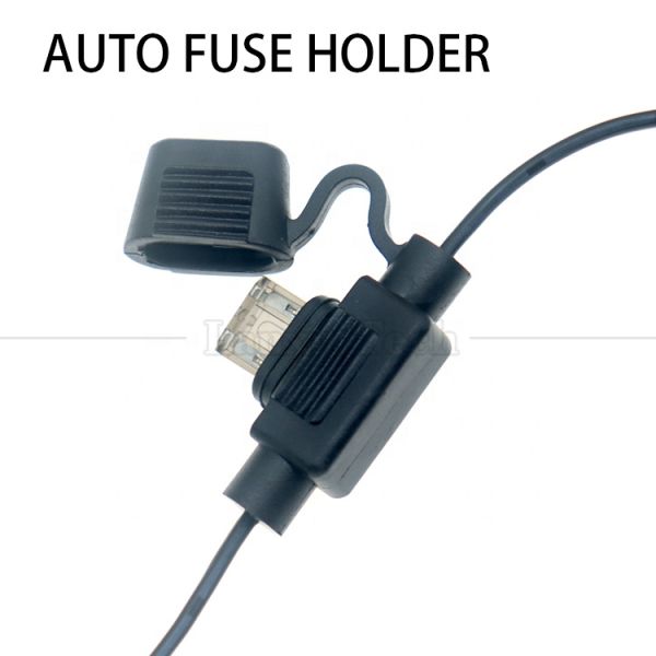 12V DC 5.5X2.1mm to Alligator Clips Fuse Power Cable for Trail Camera