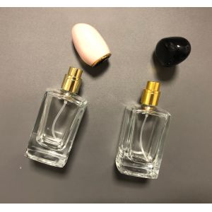 Cosmetic 50ml Perfume Spray Bottle Delicate Crown Cap Recyclable Filling