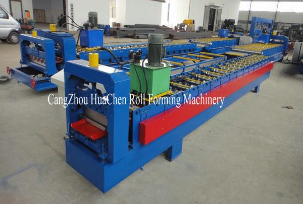 Buy Self Joint Roofing Sheet Roll Forming Machine 3 phases For 380 Voltage at wholesale prices