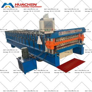 Quality Easy Made Double Deck Roll Forming Machine With 16/17 Roller Stations And Chain Drive for sale
