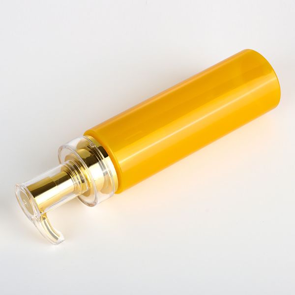 500ml Plastic Empty Body Wash Clear Lotion Goldpump Shampoo Bottle Packaging