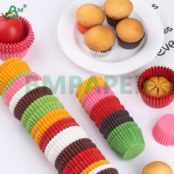 50g Foodgrade White Brown muffin Liner Paper For Cupcake Wrapping