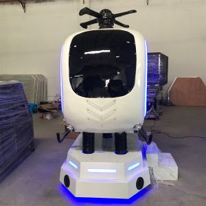 9D VR Helicopter Simulator 280x125x220cm Indoor Amusement Ride