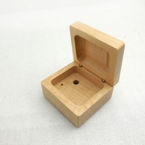 Natural Unfinished Small Wooden Jewelry Box