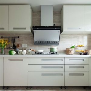 MDF Plywood Door Kitchen Storage Cabinets And Countertops