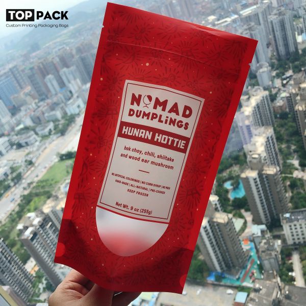 Buy Plastic Frozen Shrimp Fish Dumpling Food Packaging Pouches 9oz at wholesale prices