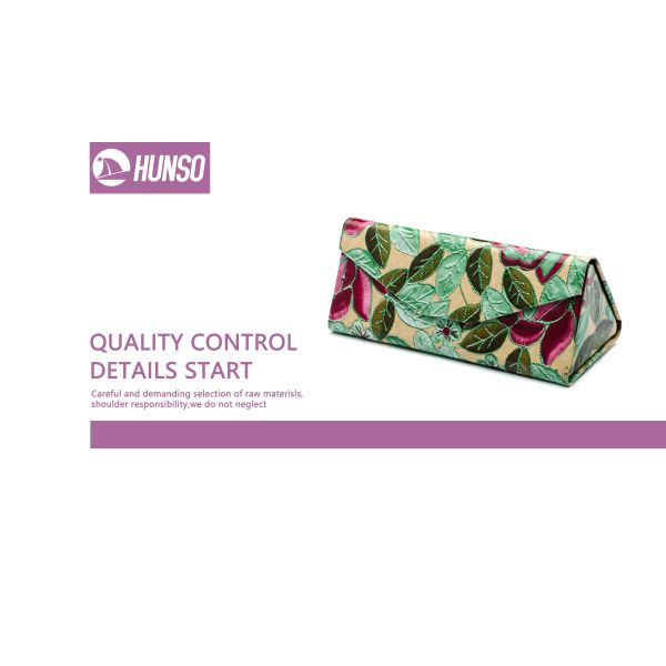 Triangle Eyeglass Case Box , Magnet Folding Sunglasses Cover Box