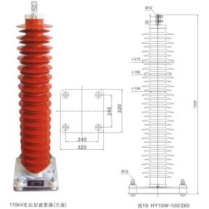 100KA Neutral Point Zinc Oxide Polymeric Surge Arrester