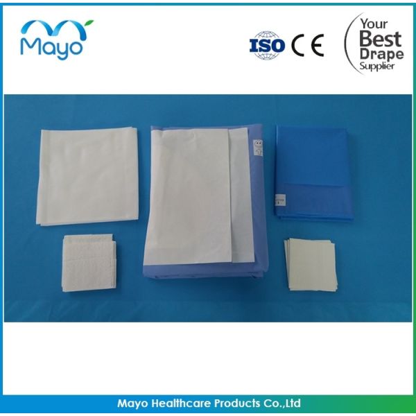 Buy Sterile Disposable Surgical Packs Craniotomy Drape With Pouch at wholesale prices
