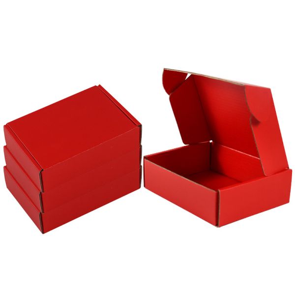 Red Three Layer Corruagated Paper Airplane Box for Shopping & E Commerce