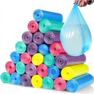 Household Polyethylene Disposable Garbage Bags Customized High Load Bearing