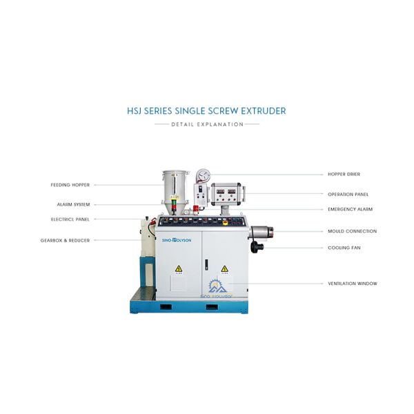 75 Rpm Hookah Shisha Hose Plastic Extruder Machine For Corrugated Pipe