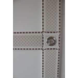 Washing Room Suspended Artistic Ceiling Tiles Smokeproof / Waterproof