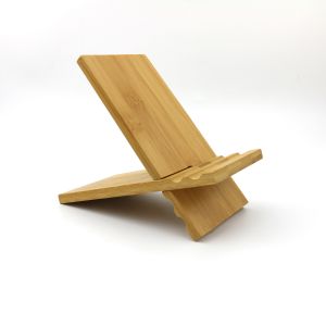 Bamboo Phone Stand Desktop Organizer Charging Station Nightstand Mobile Holder