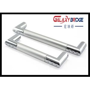 128mm Aluminum Kitchen Cupboard , Zinc Silver Refrigerator Door Pulls Simple