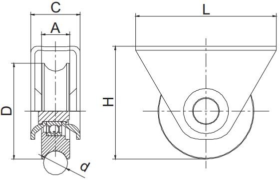 75mm Electric Sliding Gate Wheels Rollers Auto Gate Roller Wheel