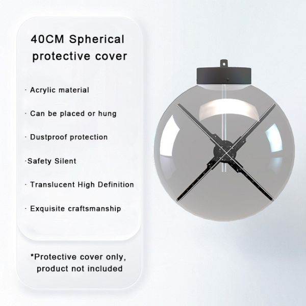 40CM Holographic Projection 3D Fan Smart Holofan 3D With Motion Sensor