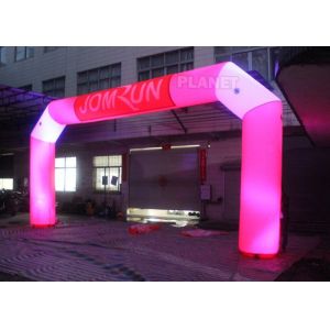 Custom Advertising LED Inflatable Start Finish Arch For Event