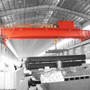 Heavy Duty Box Type Double Girder Overhead Crane For Factory Yard