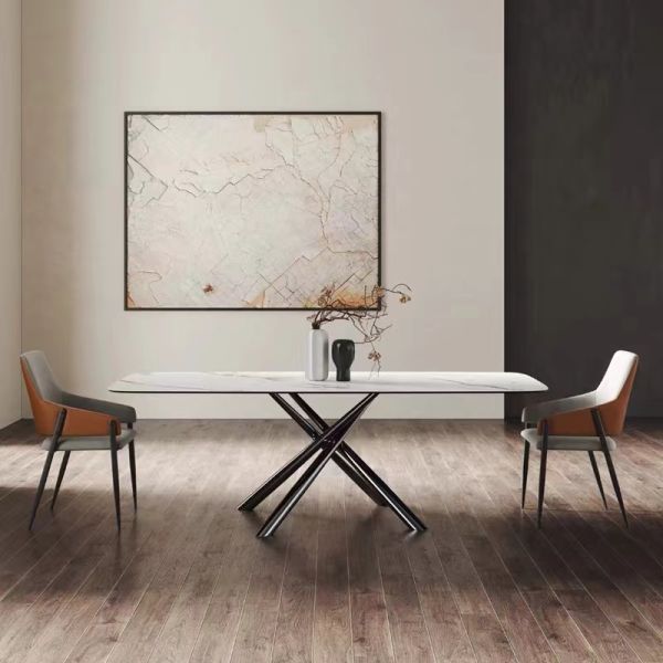 High Quality Italian Style Minimalist Nordic Dinner with 6 Chairs 8 Chairs