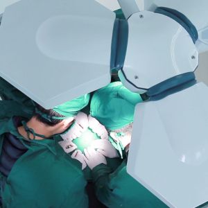 Three Arm Ceiling Mounted Medical Surgical Lighting Systems With Display