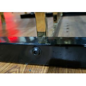 Fire Stone Top 120*70*75cm Painting Wrought Iron Table