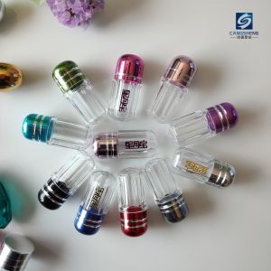 Single Capsule Plastic Pill Vials 2g Cylindrical Shape