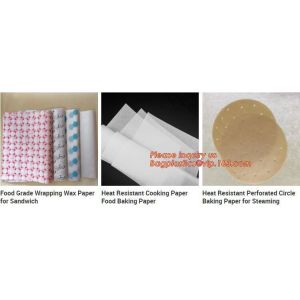 Wood Pulp Unbleached Biodegradable Food Wrapping Paper Silicone Coated Parchment