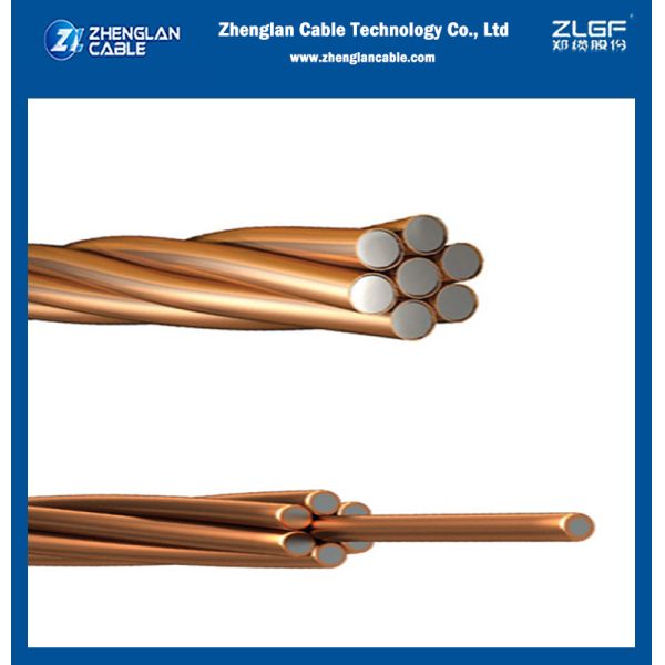 ASTM B227 Copper-Clad Steel For Bonding & Grounding 21%IACS - 45%IACS Conductivi