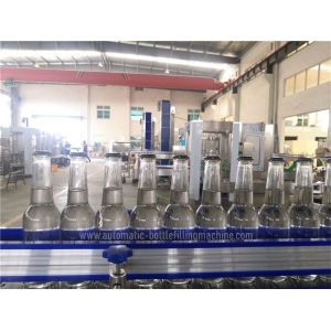 1000BPH Linear Carbonated Drink Filling Machine , Glass Bottle Filler