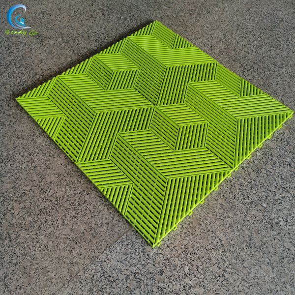 Buy Waterproof Interlocking Garage Tile 3D Cubic Pattern Up To 15 Tons Weight Capacity at wholesale prices