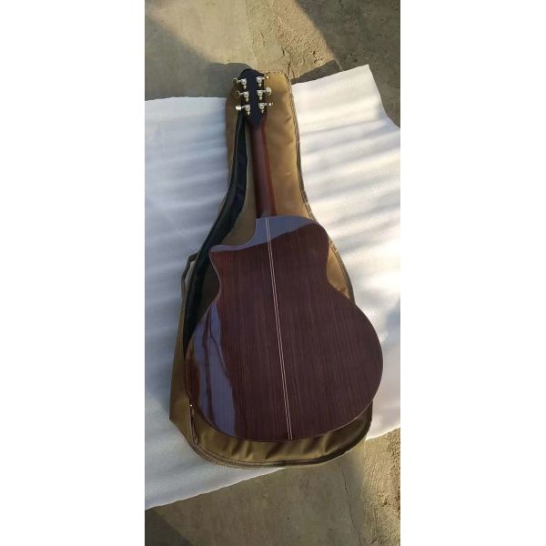 Wholesale factory custom 916CE 41-inch natural wood acoustic guitar with hardcase,ebony fingerboard,Can be customized