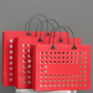 Business Shopping Gravure Printing High End Fashion Luxury Heavy Hollow Out