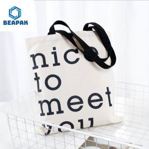 Reusable Handle Eco Grocery Custom Cotton Jute Bag