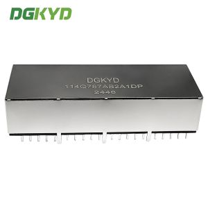 Four Port RJ45 Connector, Network Socket, Ethernet Interface, POE Connector,