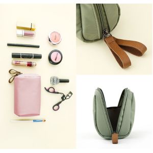 Factory direct wooden pen box case for school canvas wool felt wooden pen case