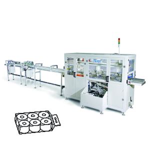 Full Servo 2rolls 25bags/Min Paper Roll Packing Machine