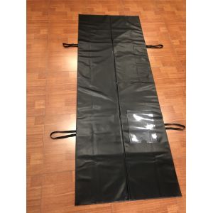Black Zipper PVC Dead Body Bags