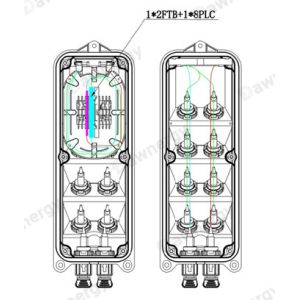 Black FTTH Fiber Optic Terminal Box Passes 48h Salt Spray Test for Performance