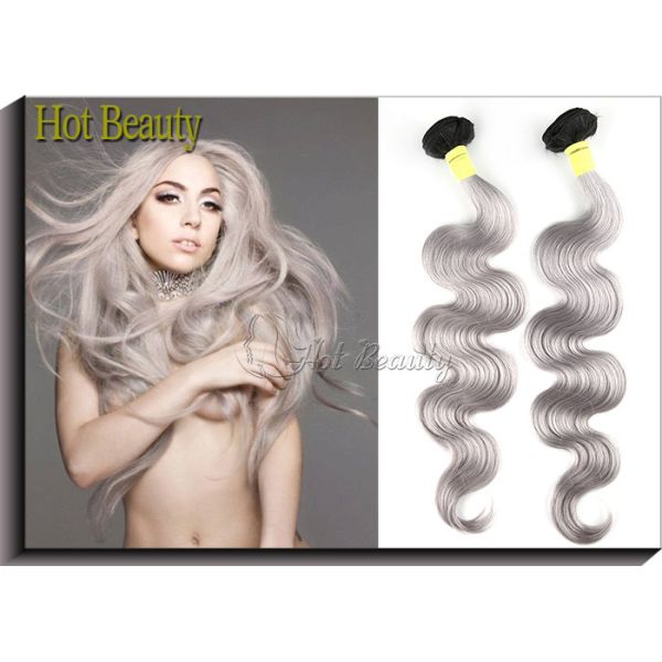 White Hair Extensions 5A Virgin Brazilian Hair Double Machine Weft 3.5 OZ