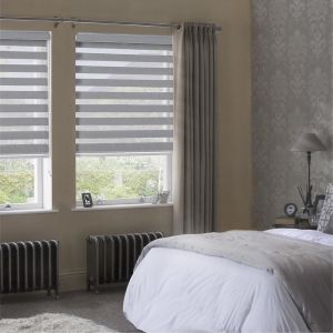 Custom Window Treatment Shades Semi Blackout Blinds Zebra Roller Fabrics