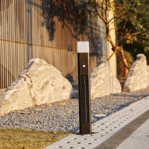 Body Induction Solar Powered Bollard Lights Cast Aluminium App Control
