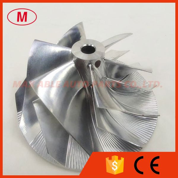 TD03 36.84/49.00mm 6+6 blades turbocharger milling/aluminum 2618/billet compressor wheel
