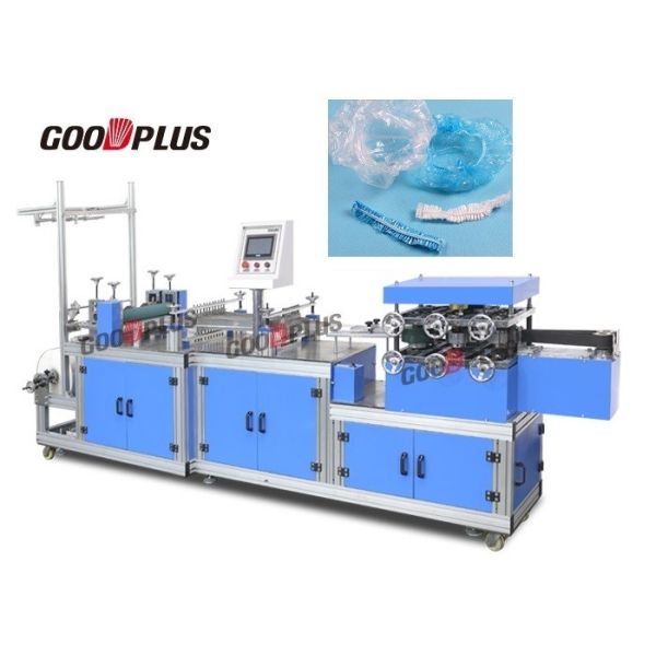 Buy 60pcs/Min Plastic Non Woven Cap Making Machine Strong Elastic Seal at wholesale prices