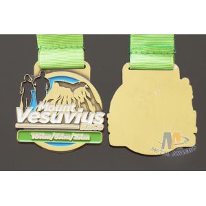 Round Shape Bespoke Marathon Medal / Custom Soft Enamel Running Medals