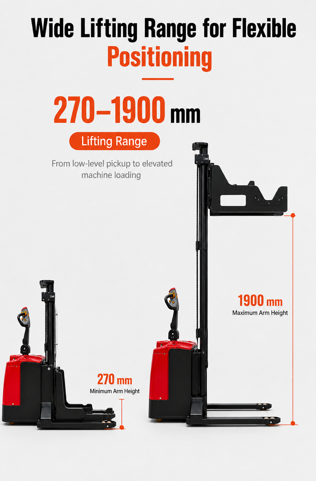 CDD20 Electric Adjustable Dual-Arm Stacker